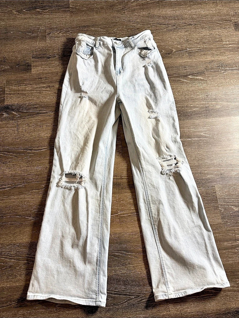Willow Boutique Distressed Flare Jeans Waist 15